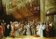 George Hayter Christening of the Prince of Wales in St.George's Chapel Germany oil painting artist